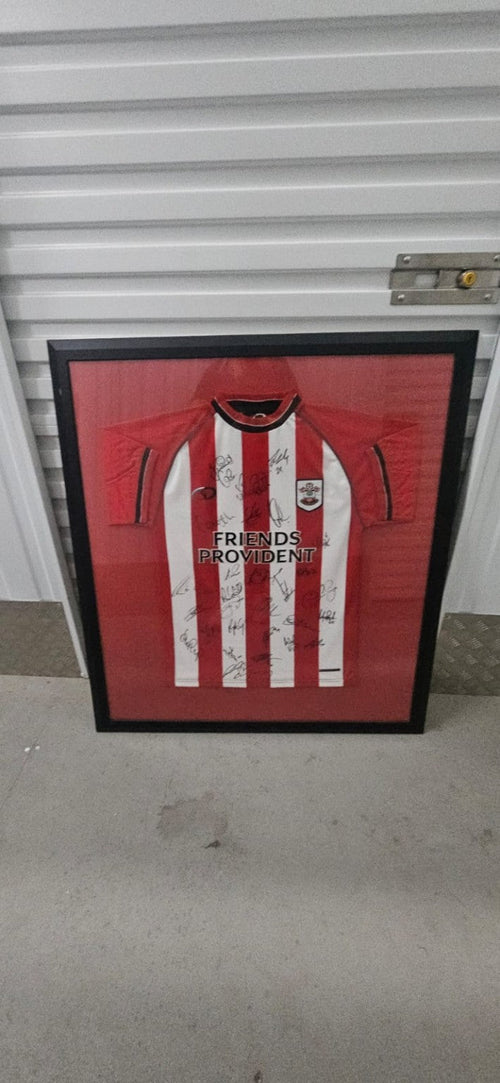 Southampton FC 2003–05 Home Shirt – Multi-Signed & Framed