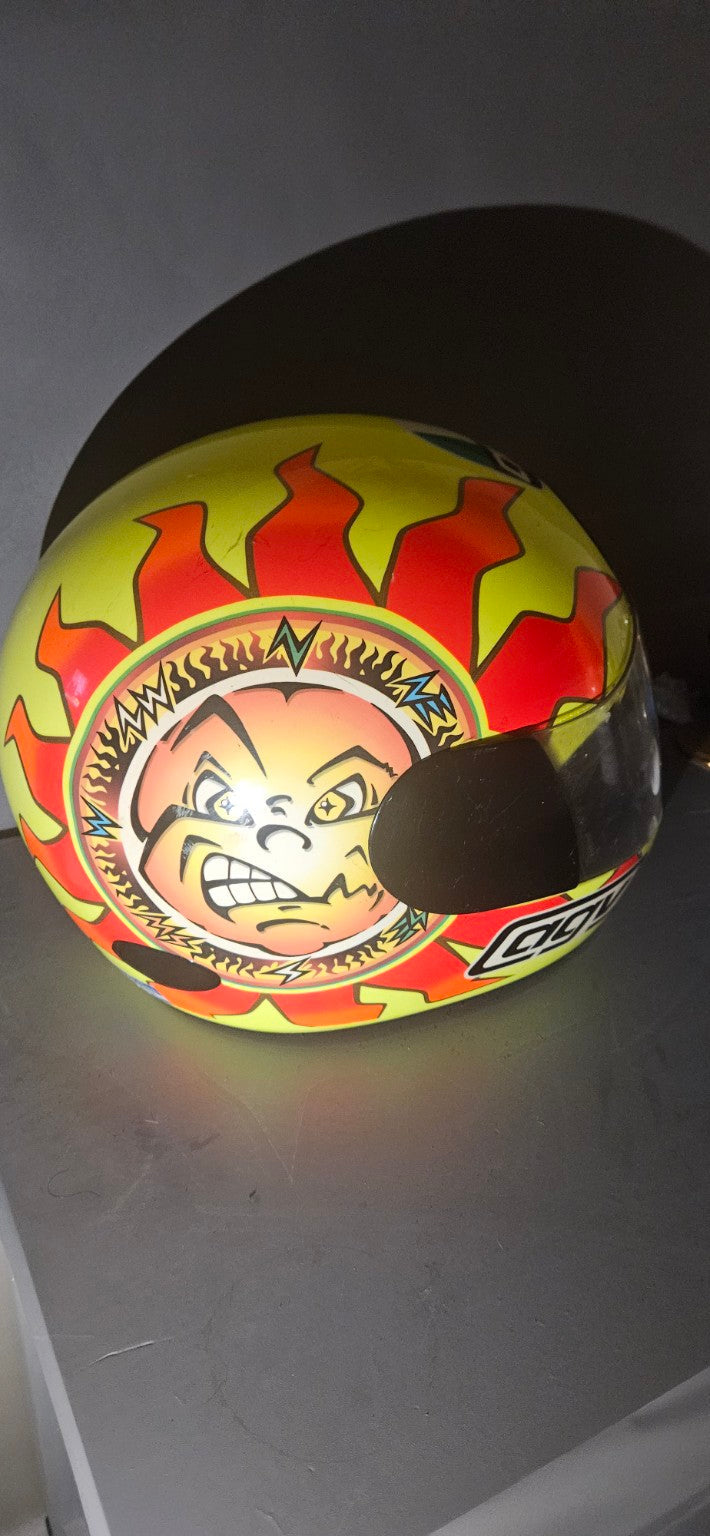 AGV Valentino Rossi 1999 Sun and Moon helmet opposite side