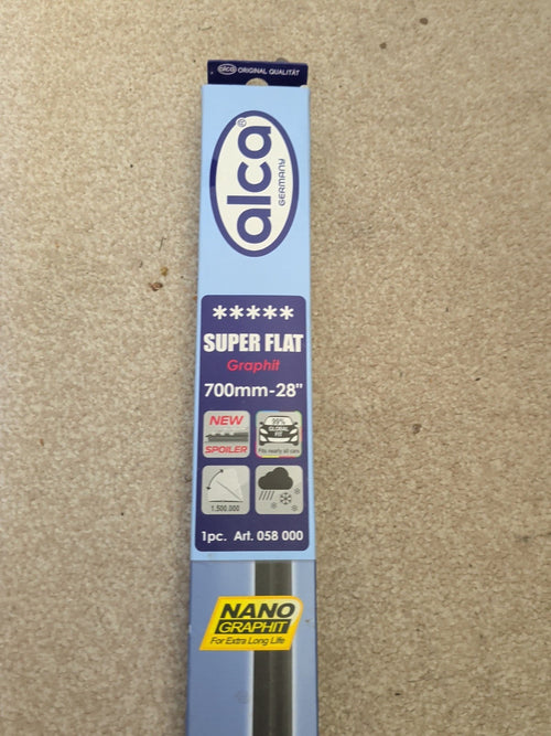 Alca Super Flat Graphit 700mm 28 inch wiper blade front label