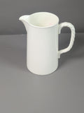 Aynsley England white china jug with twisted handle