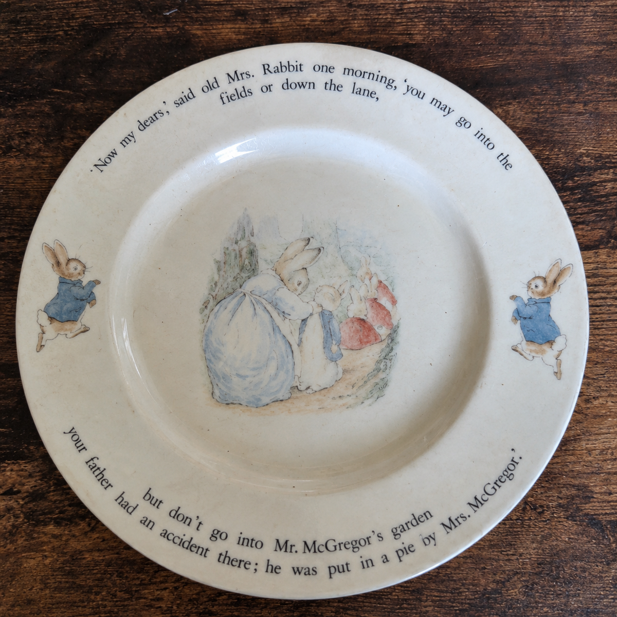 Beatrix Potter Peter Rabbit decorative plate