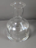 Clear glass carafe decorative bottle