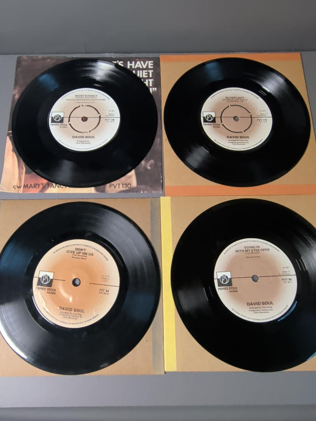 David Soul bundle of four vintage 7 inch singles