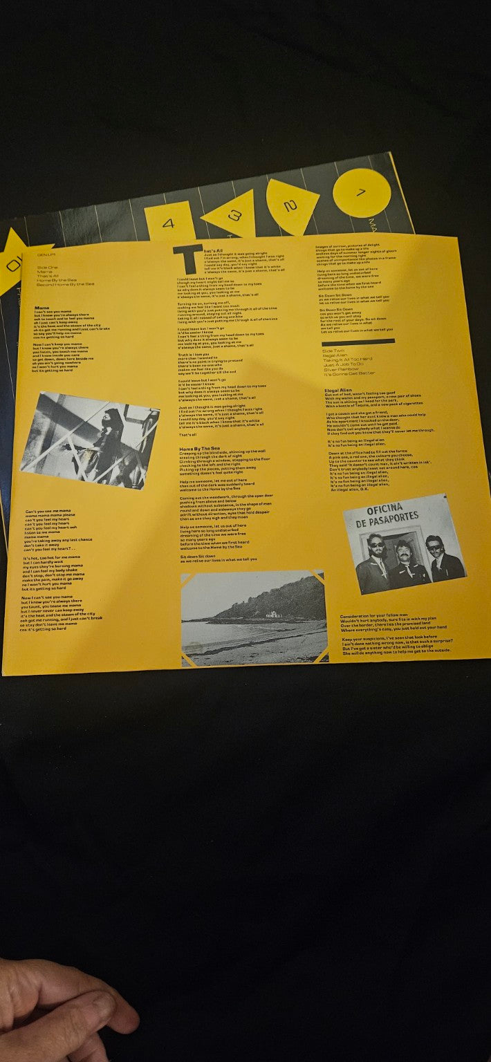 Genesis Genesis 1983 original lyric inner sleeve