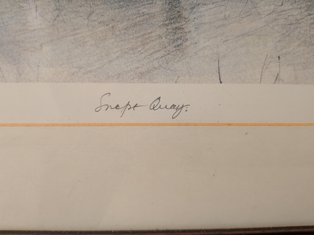 Handwritten Snape Quay title close up