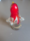 Red Glass Penguin Figurine