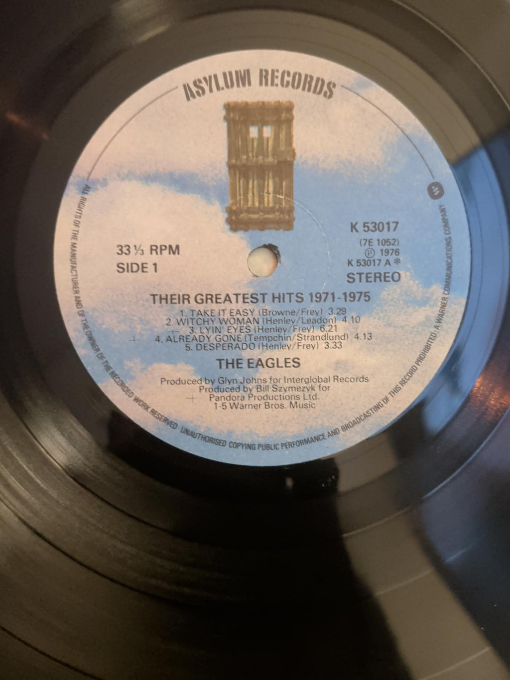 The Eagles Their Greatest Hits 1971-1975 vinyl 4