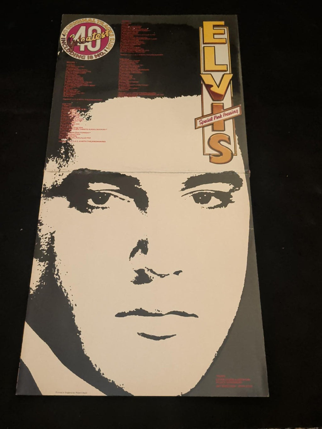 Elvis Presley Elvis's 40 Greatest pink vinyl 2LP photo 3