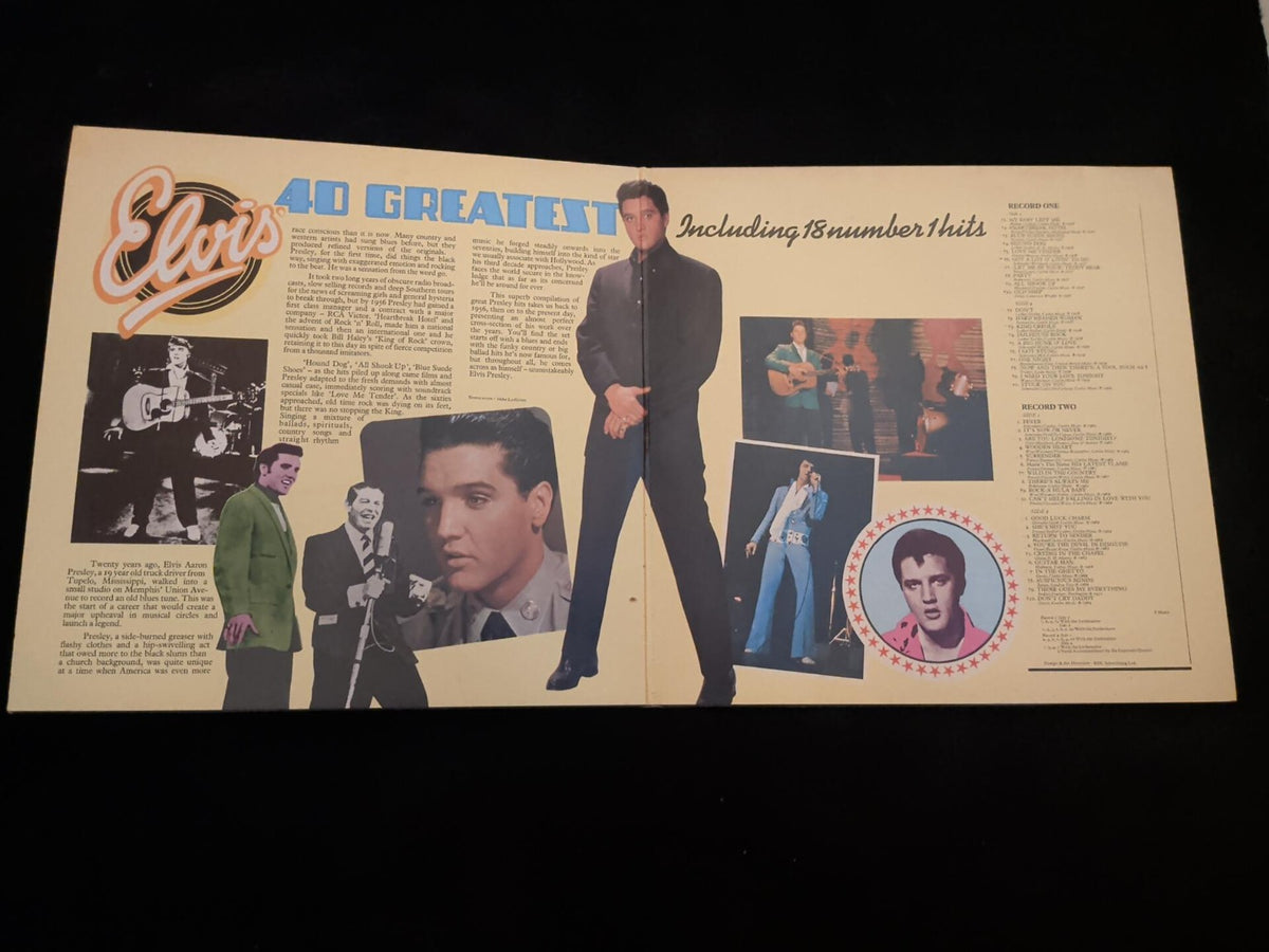 Elvis's 40 Greatest black vinyl 2LP photo 3