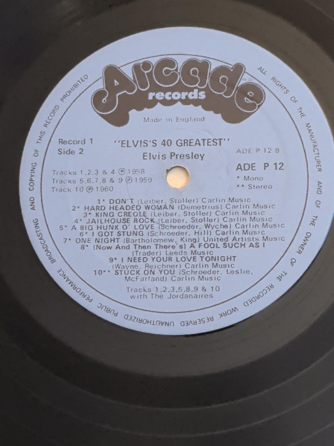 Elvis's 40 Greatest black vinyl 2LP photo 6