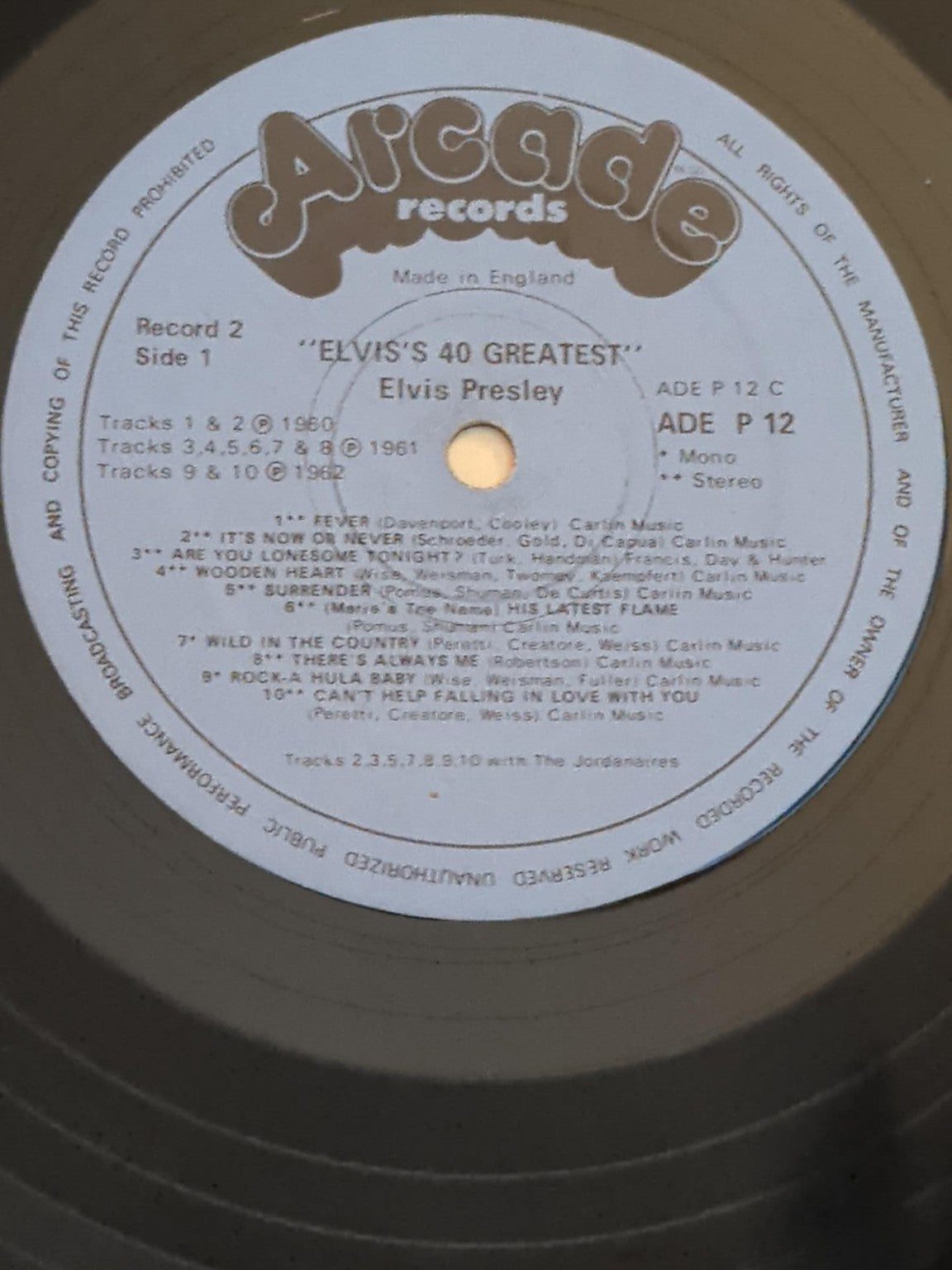 Elvis's 40 Greatest black vinyl 2LP photo 7