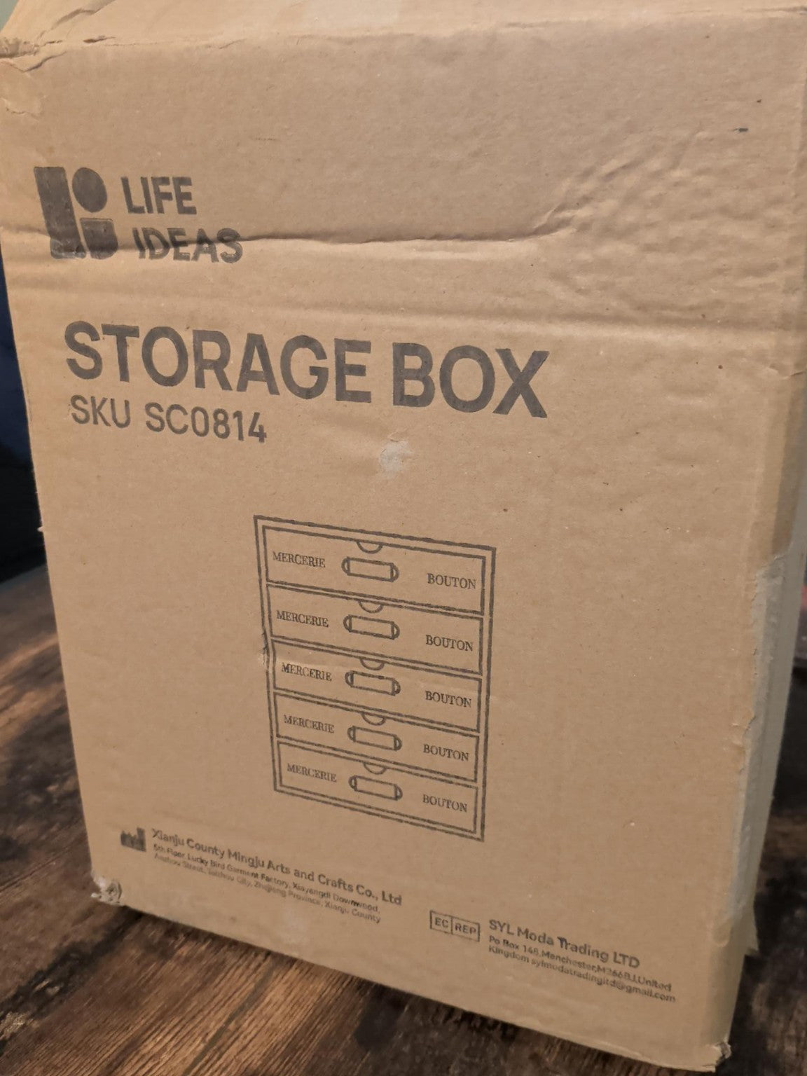 Original Life Ideas SC0814 storage box packaging
