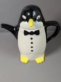 Vintage Price and Kensington tuxedo penguin teapot front