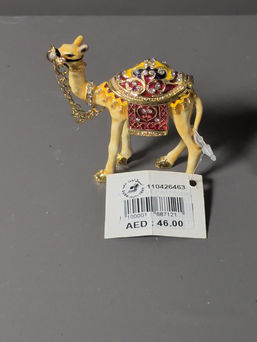 Akaru Dubai Jeweled Camel Trinket Box – Rhinestone Enamel Figurine