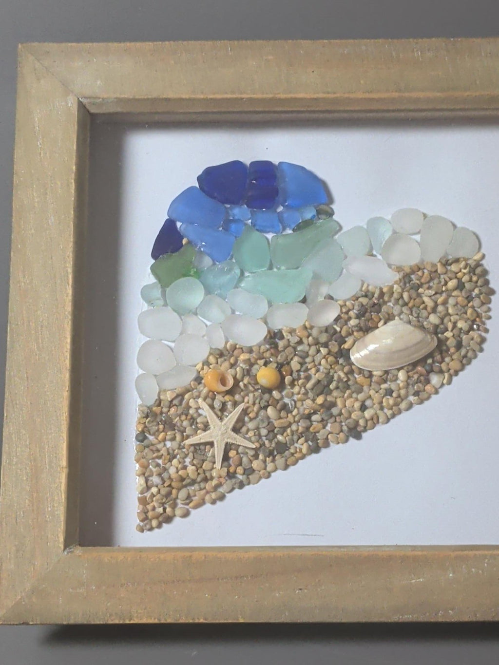Handmade Coastal Sea Glass & Shell Framed Art – Snookery Crafts