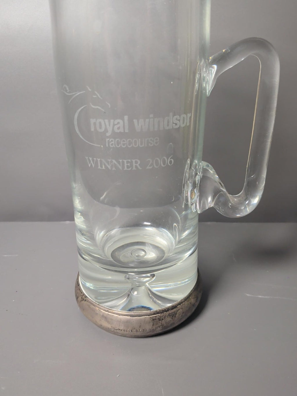 Royal Windsor Racecourse 2006 Winner’s Crystal Jug – Racing Stripes – Broadway Silversmiths