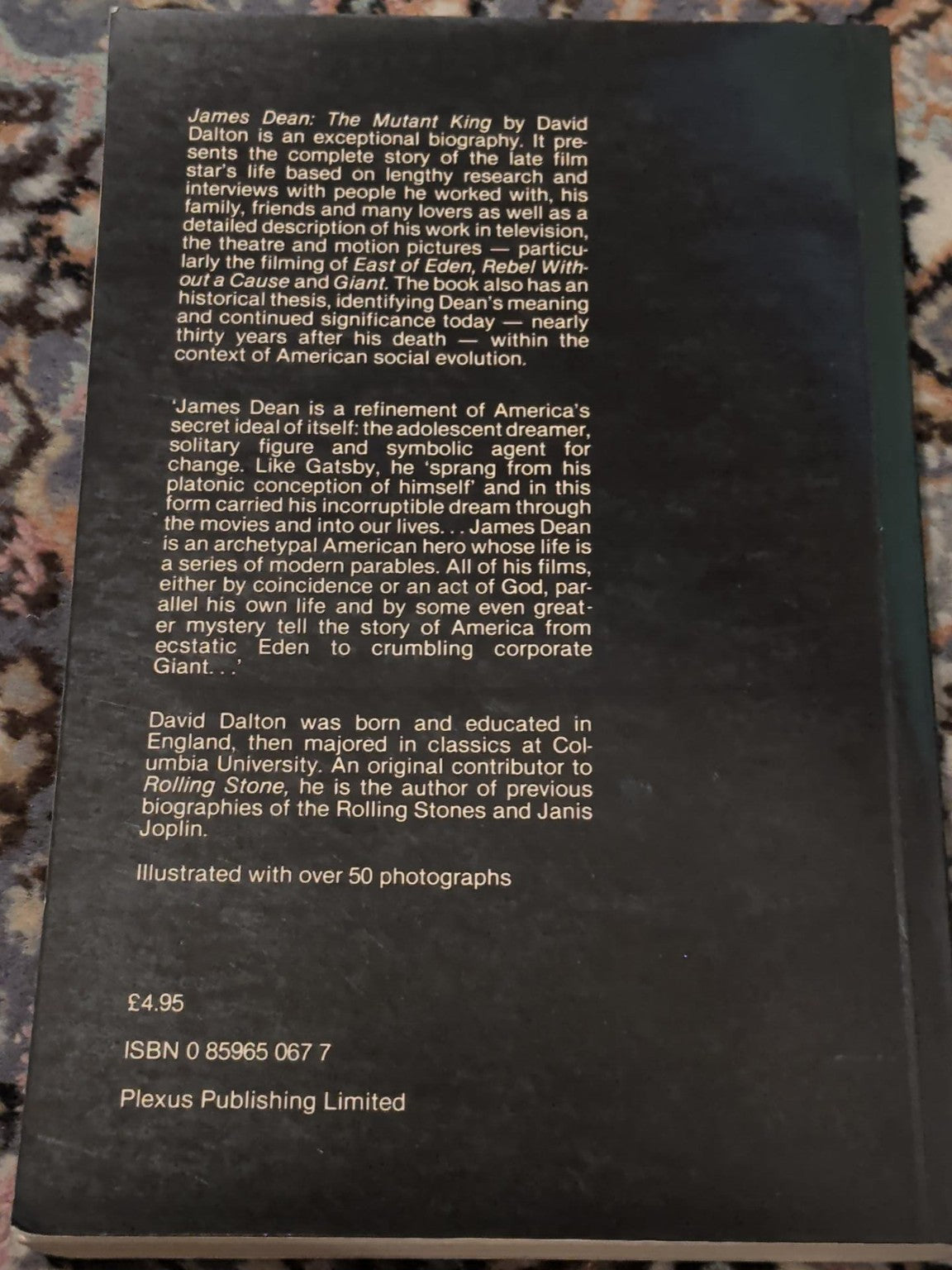 James Dean: The Mutant King – David Dalton – 1983 Revised Edition