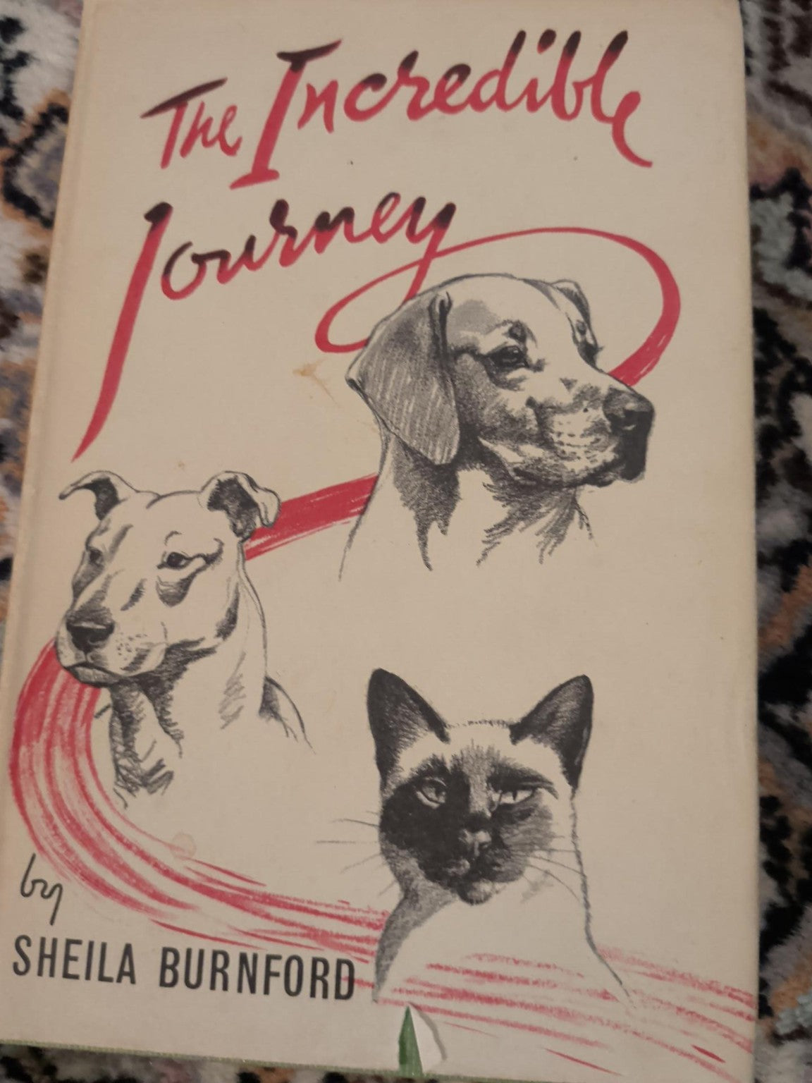 The Incredible Journey Sheila Burnford dust jacket