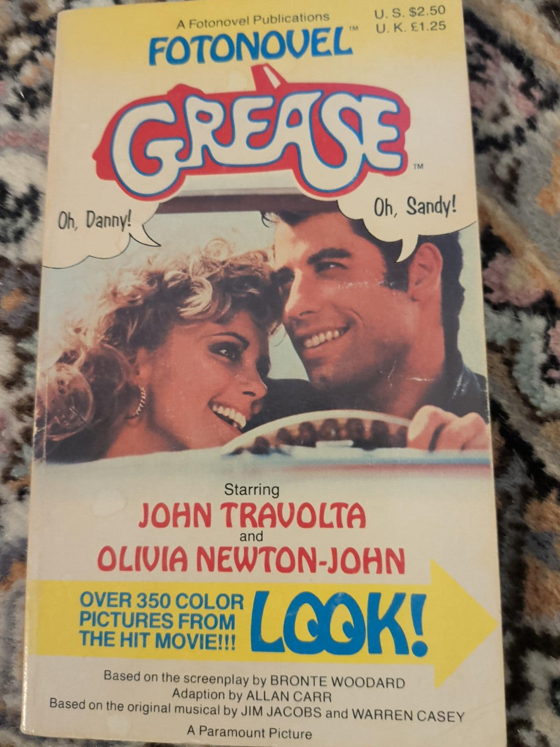 Grease Fotonovel 1978 front cover