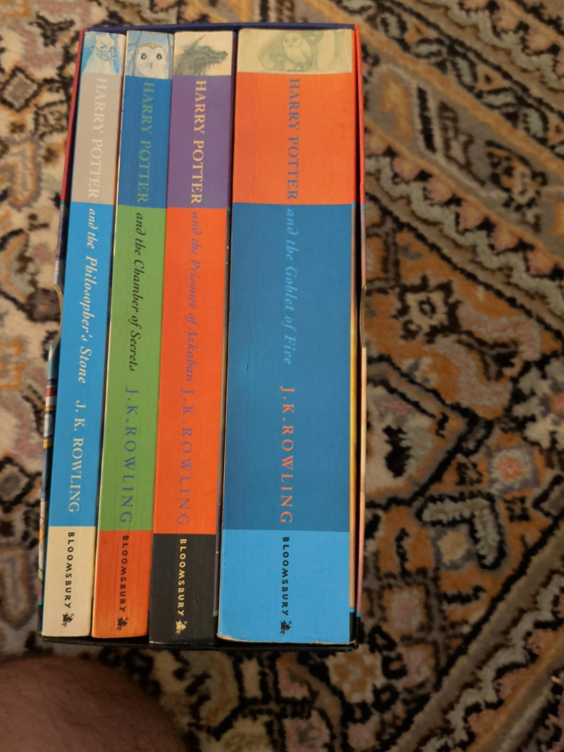 Harry Potter Bloomsbury books 1 to 4 original slipcase