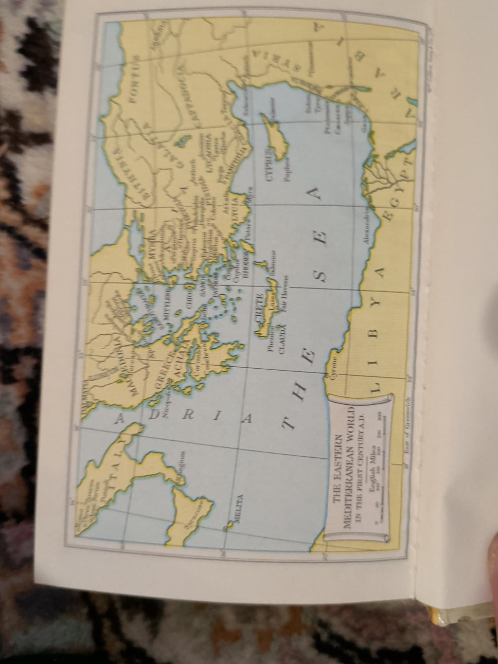 Collins Holy Bible colour map Eastern Mediterranean
