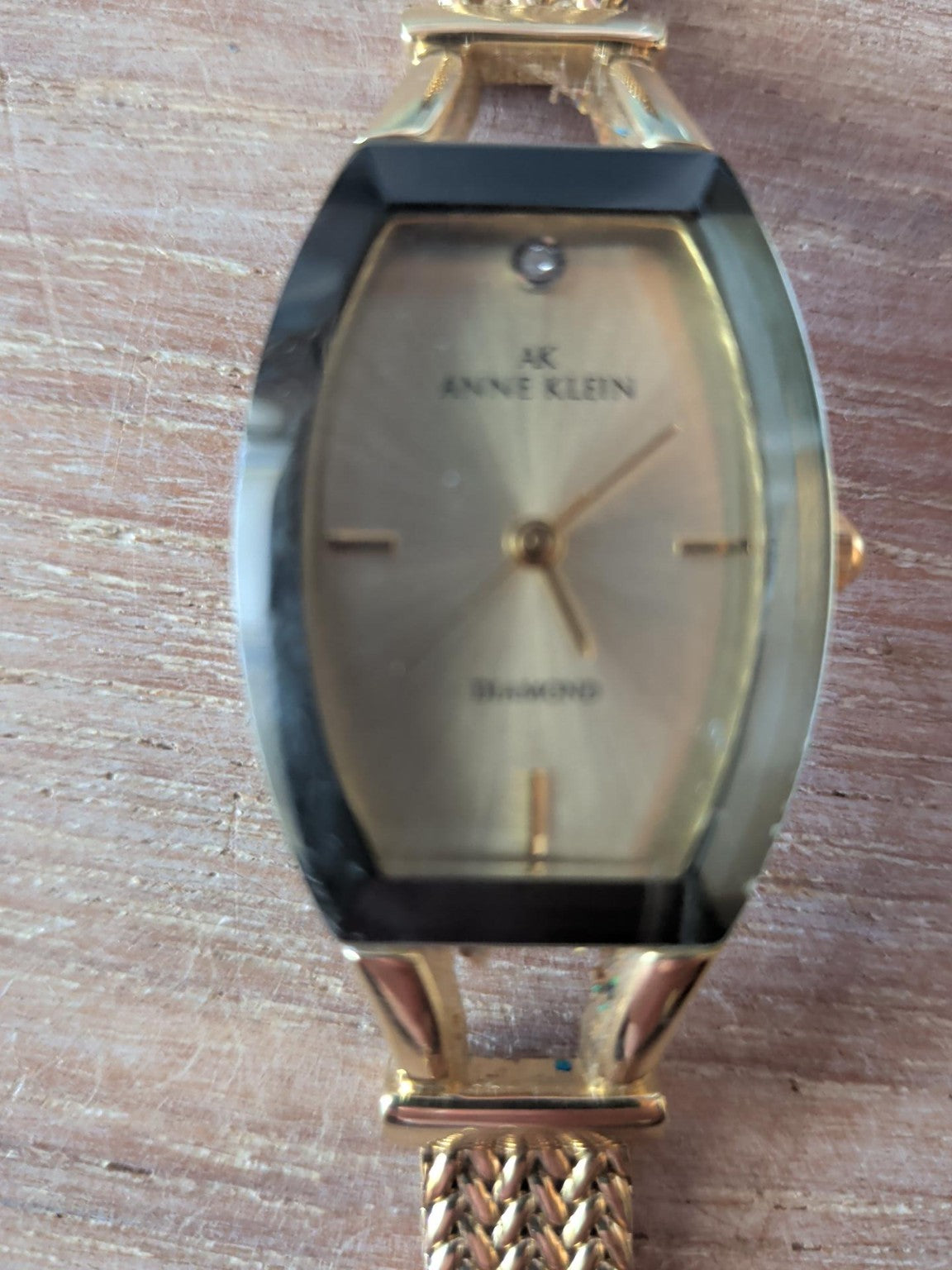 Anne Klein diamond accent gold-tone ladies watch
