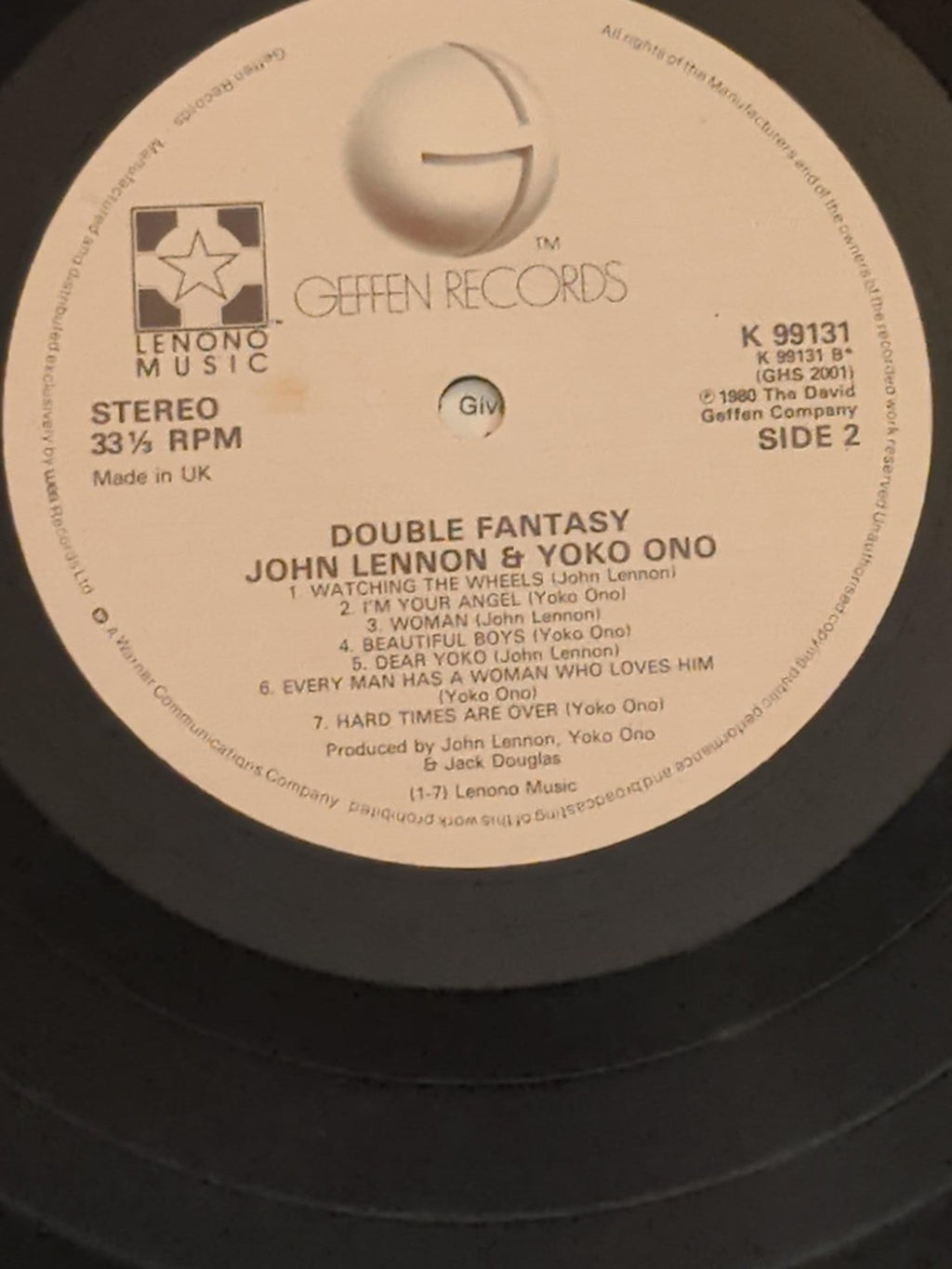 John Lennon & Yoko Ono Double Fantasy vinyl 8