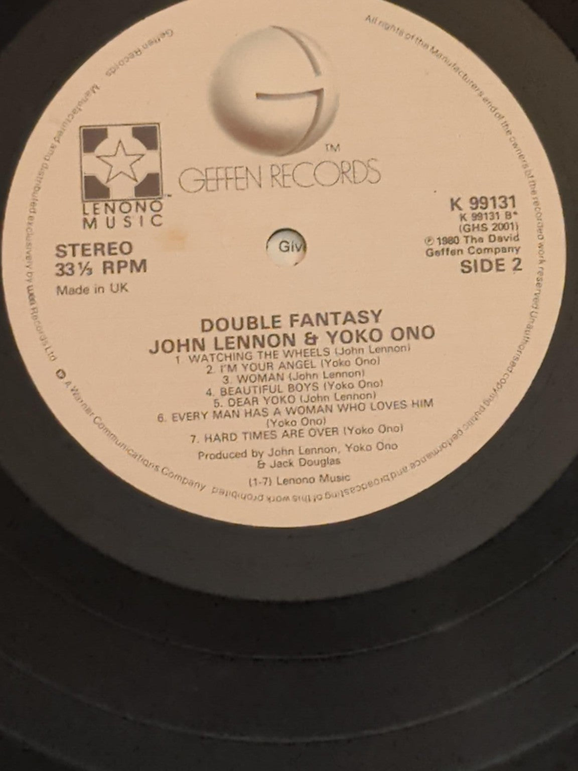 John Lennon & Yoko Ono Double Fantasy vinyl 8