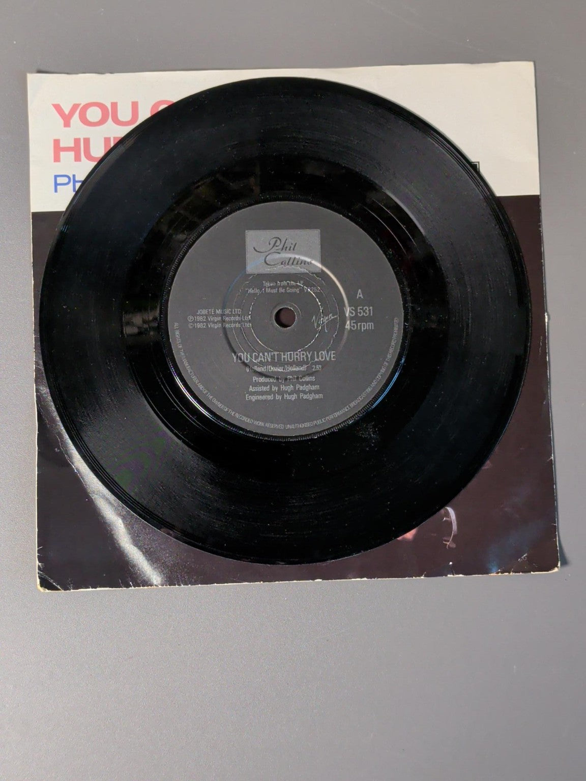 Phil Collins You Can't Hurry Love VS 531 A-side