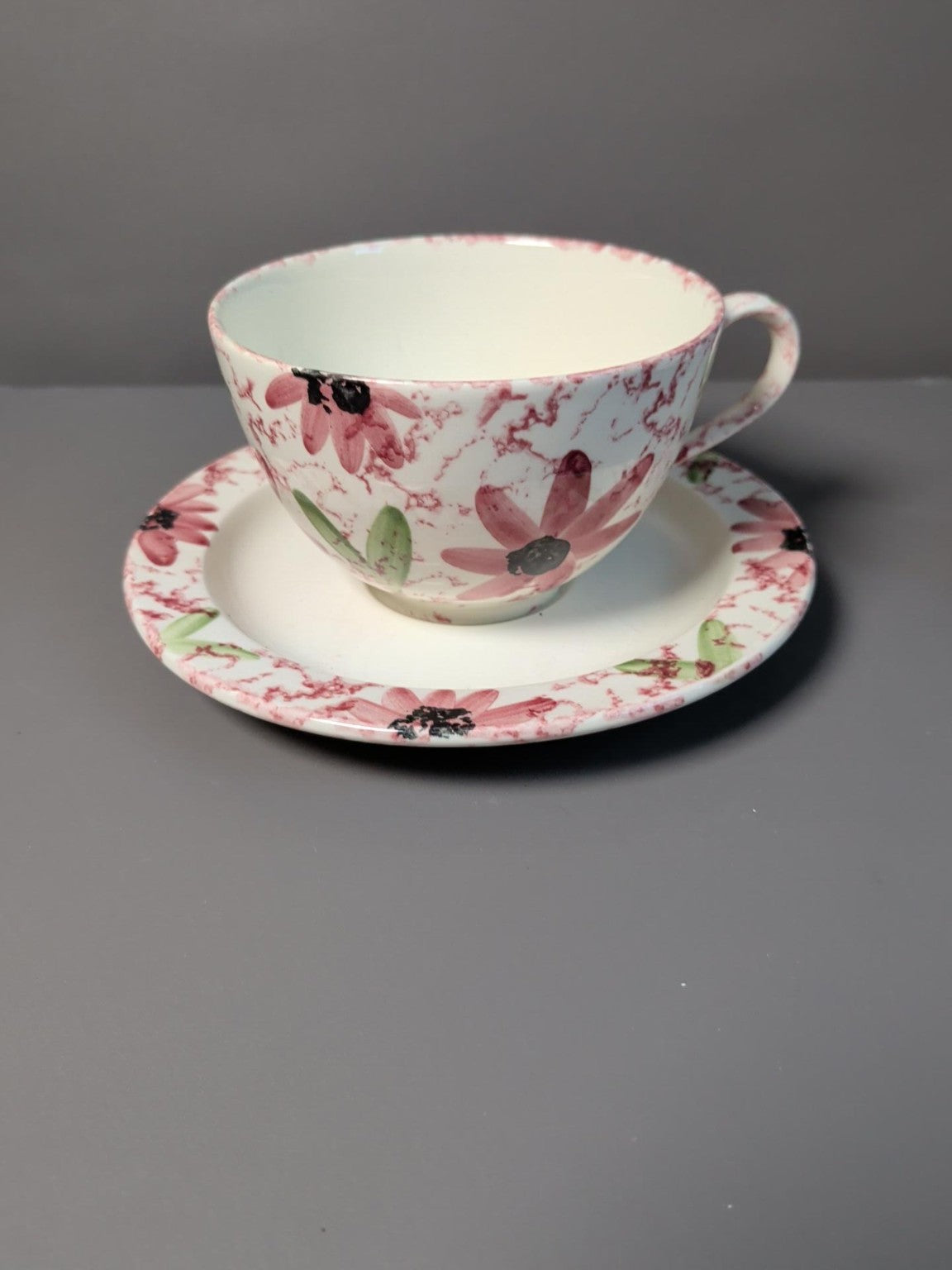 Poole Pottery hand painted floral cup