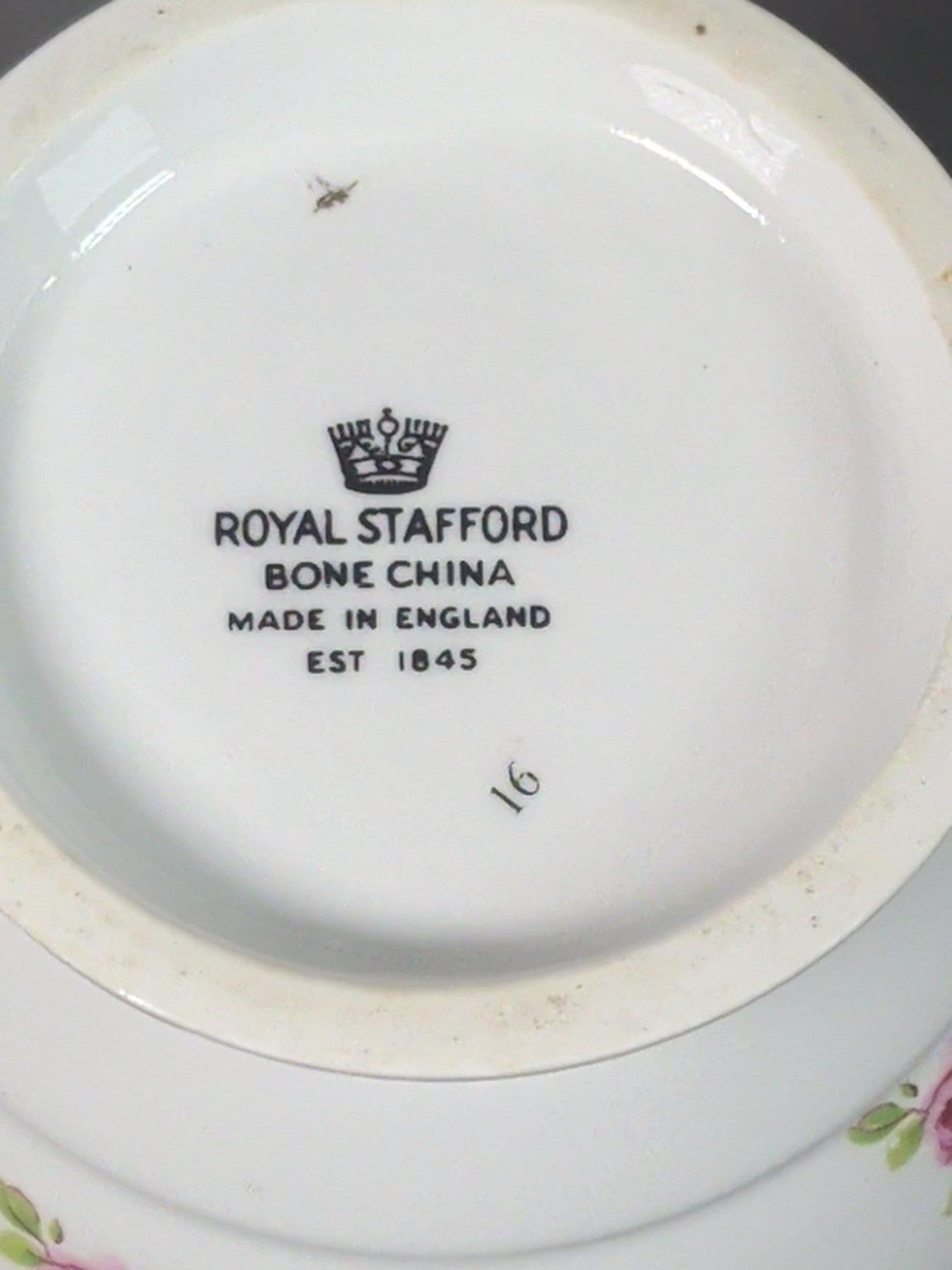 Royal Stafford bone china Made in England backstamp