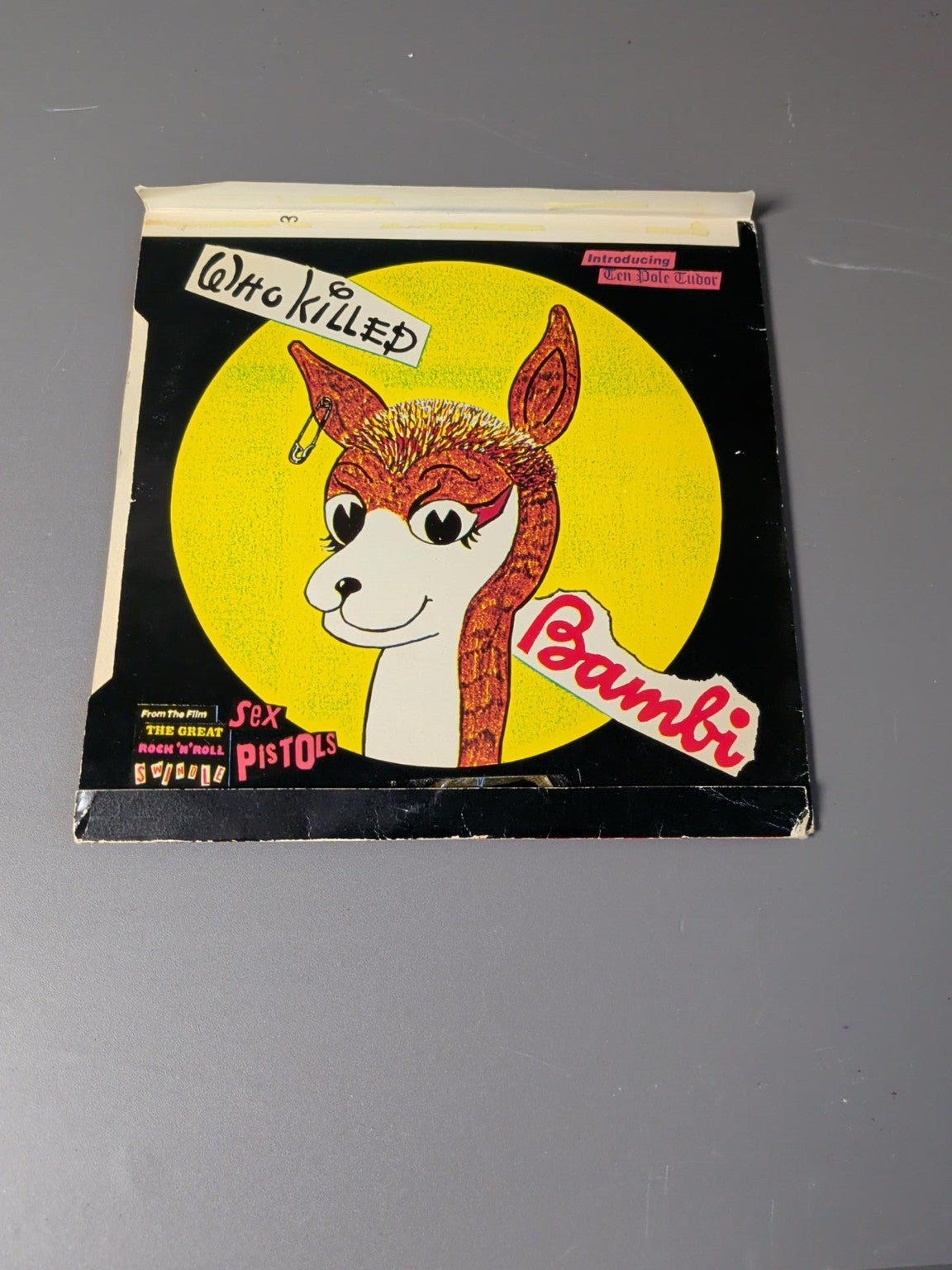 Sex Pistols Who Killed Bambi picture sleeve reverse