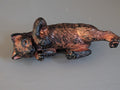 Bronze-Effect Cat Ornament – Unbranded