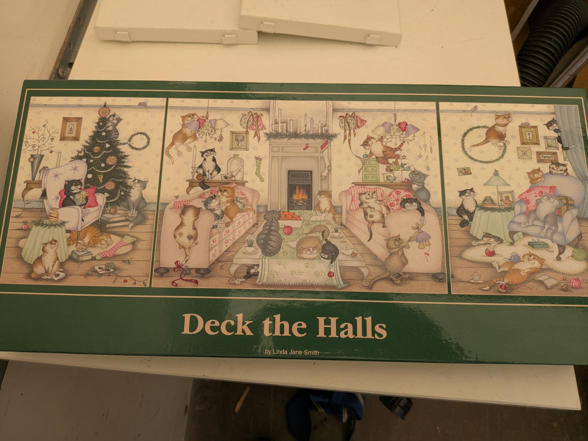 Deck the Halls Linda Jane Smith Cat Jigsaw – 2 x 500 Pieces