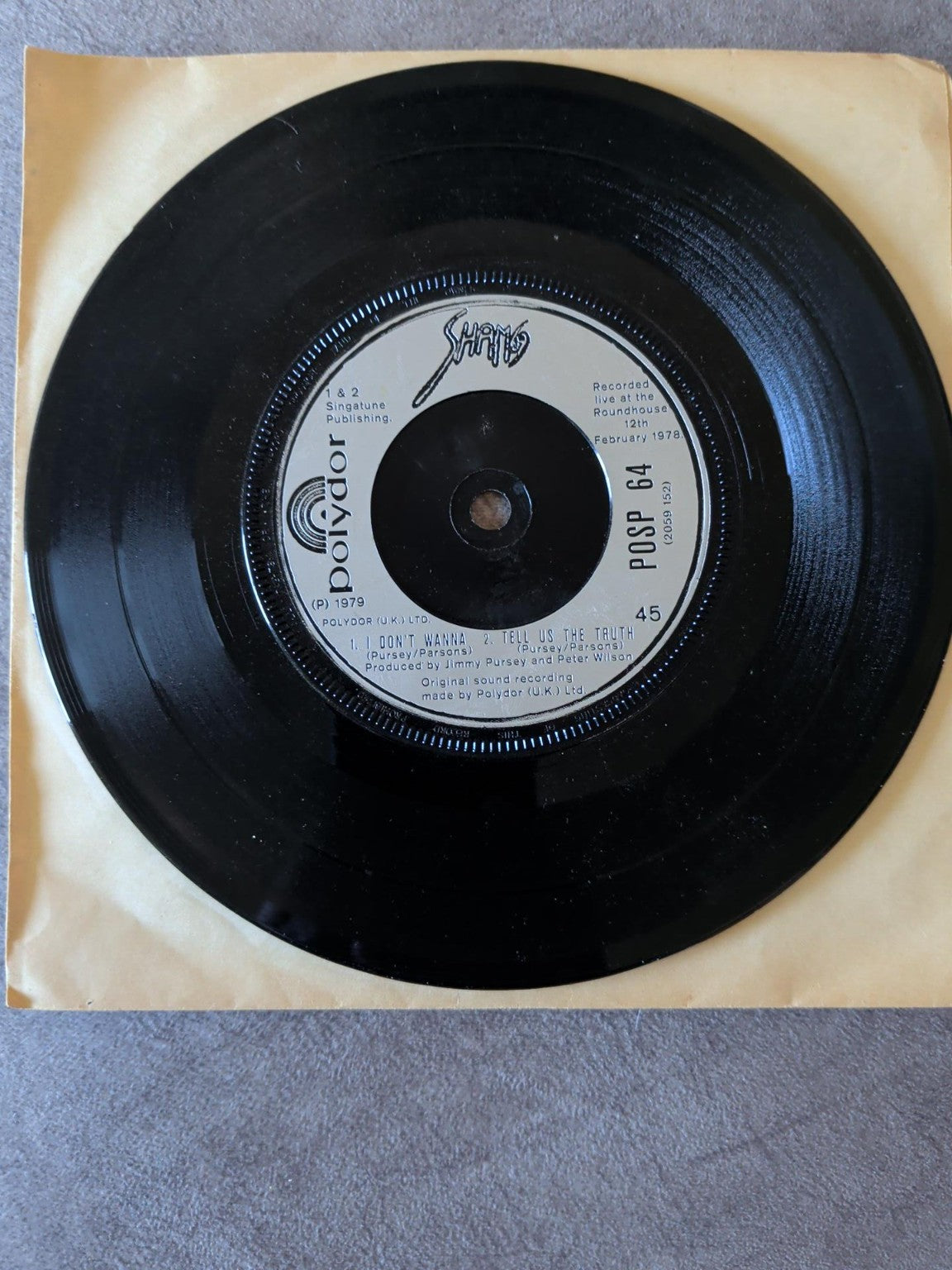 Sham 69 – Hersham Boys – 1979 7-inch Vinyl